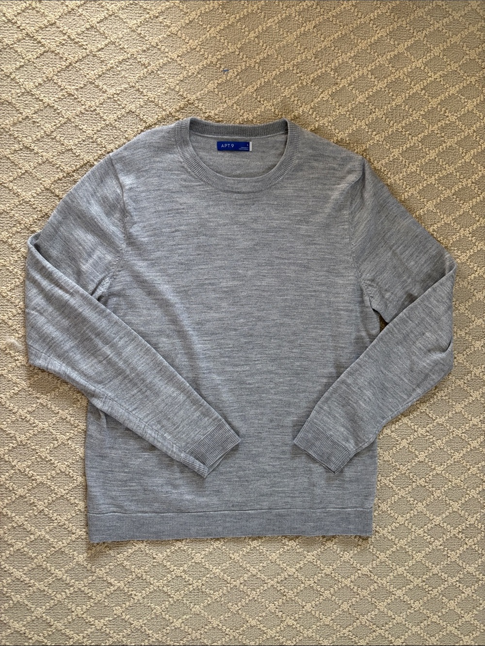 Apt. 9 Light Heather Gray Crewneck Sweater